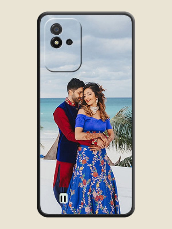 Custom Full Single Pic Upload On Space Black Personalized Soft Matte Phone Covers -Realme Narzo 50I