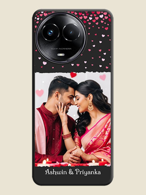 Custom Fall in Love with Your Partner on Photo On Space Black Custom Soft Matte Mobile Back Cover - Narzo 60X 5G