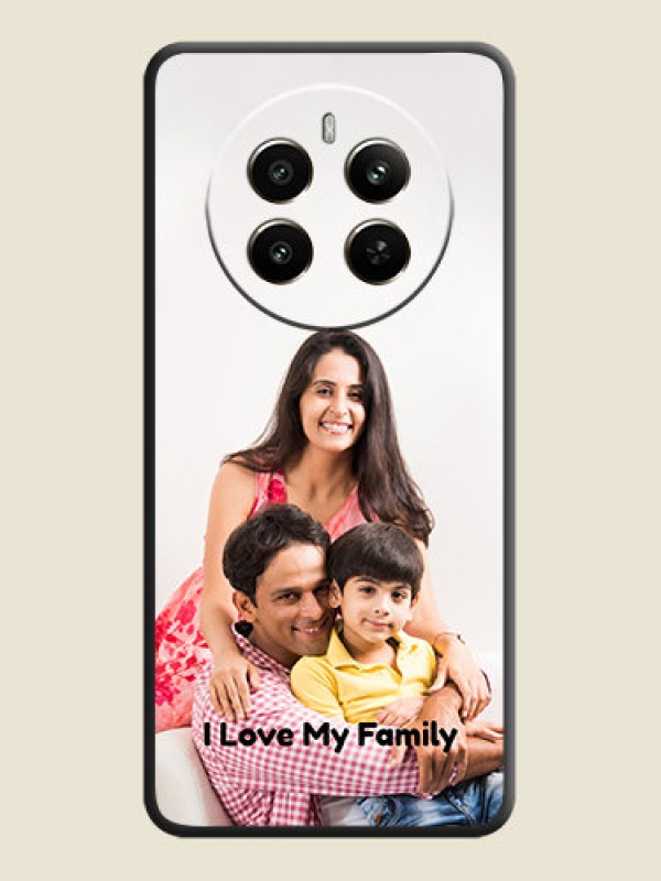 Custom Full Single Pic Upload With Text On Space Black Personalized Soft Matte Phone Covers - Realme Narzo 70 5G