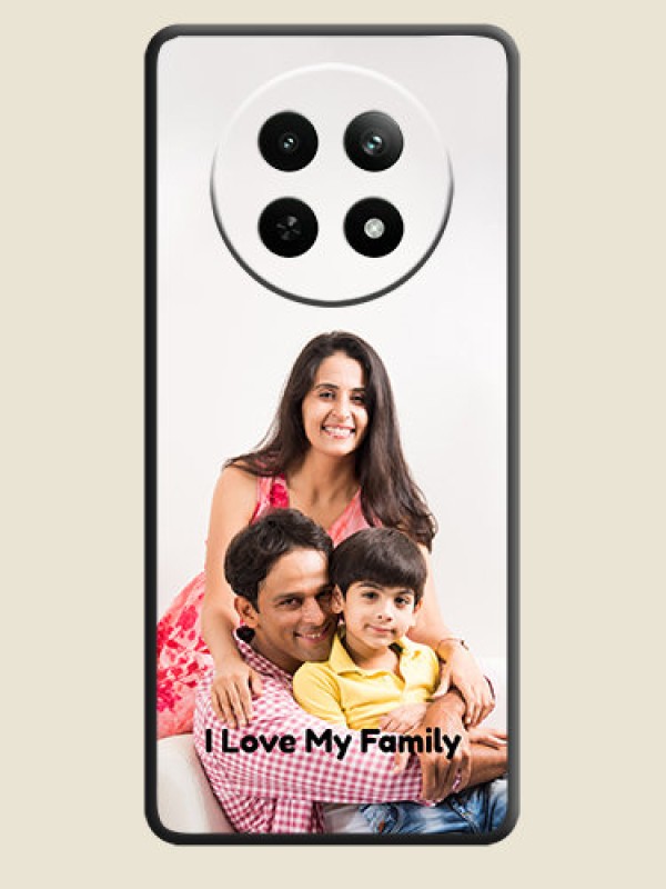 Custom Full Single Pic Upload With Text On Space Black Personalized Soft Matte Phone Covers - Realme Narzo 70X 5G