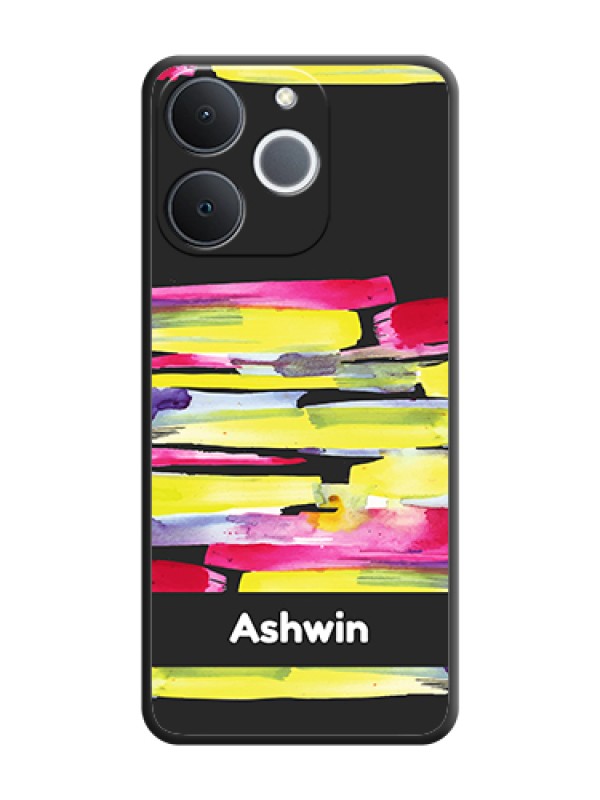 Custom Brush Coloured On Space Black Custom Soft Matte Mobile Back Cover - Realme Narzo 80 Lite 4G