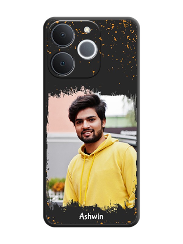 Custom Spray Free Design on Photo On Space Black Custom Soft Matte Mobile Back Cover - Realme Narzo 80 Lite 4G