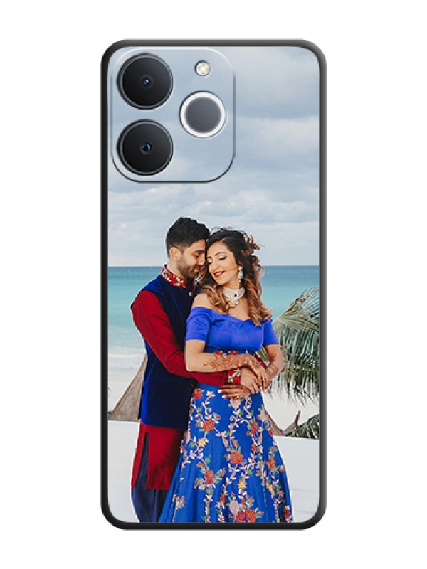 Custom Full Single Pic Upload On Space Black Custom Soft Matte Mobile Back Cover - Realme Narzo 80 Lite 4G