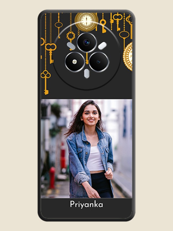 Custom Decorative Design with Text On Space Black Custom Soft Matte Mobile Back Cover - Realme Narzo 80 Pro 5G