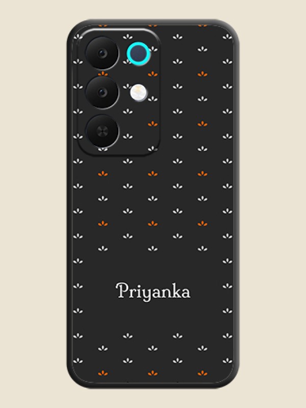 Custom Simple Pattern With Custom Text On Space Black Custom Soft Matte Mobile Back Cover - Realme Narzo 90 5G