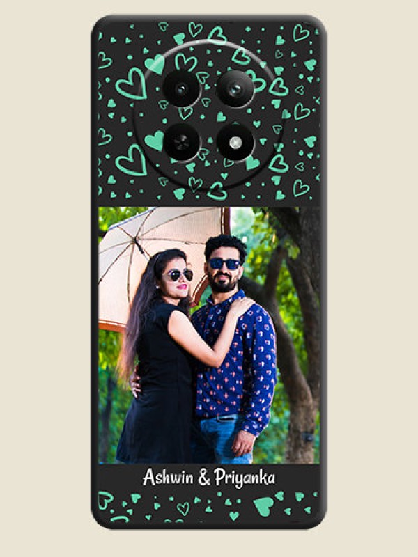Custom Sea Green Indefinite Love Pattern - Photo on Space Black Soft Matte Mobile Cover - Realme Narzo N65 5G