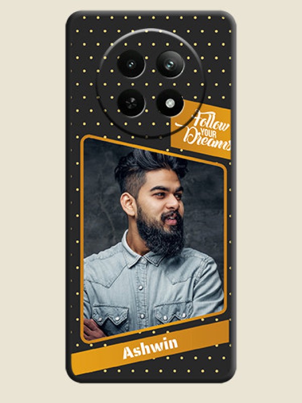 Custom Follow Your Dreams with White Dots on Space Black Custom Soft Matte Phone Cases - Realme Narzo N65 5G