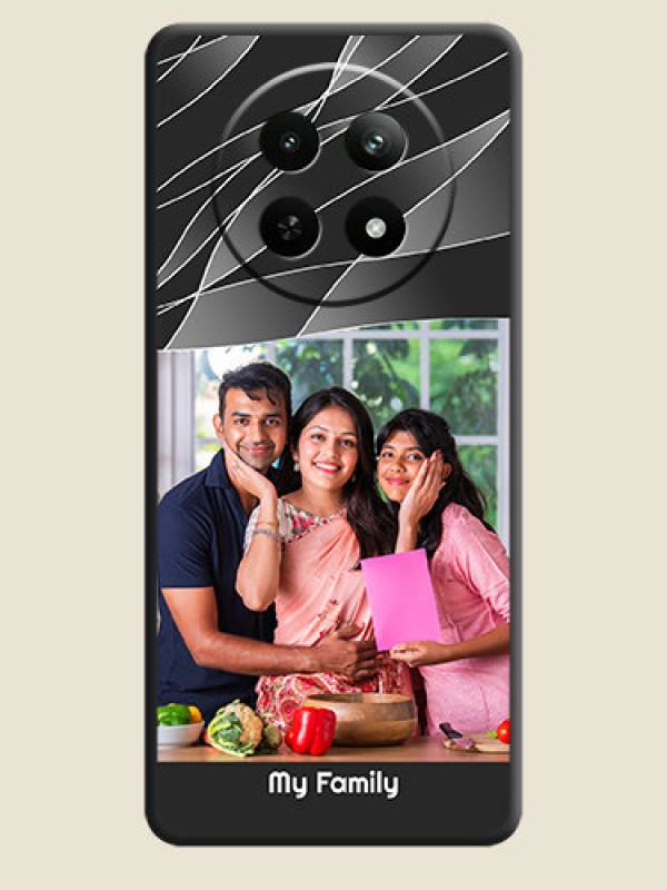 Custom Mixed Wave Lines - Photo on Space Black Soft Matte Mobile Cover - Realme Narzo N65 5G