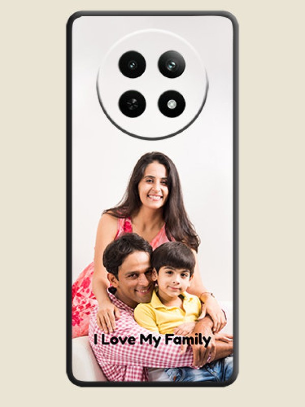 Custom Full Single Pic Upload With Text On Space Black Personalized Soft Matte Phone Covers - Realme Narzo N65 5G