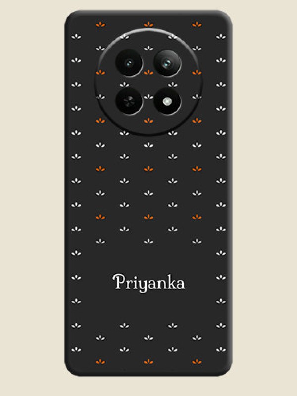 Custom Simple Pattern With Custom Text On Space Black Personalized Soft Matte Phone Covers - Realme Narzo N65 5G