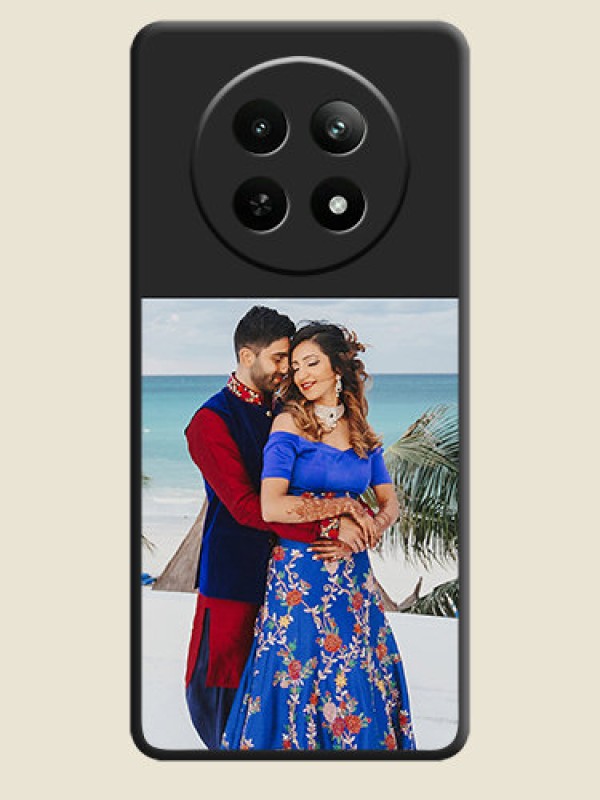 Custom Image Upload With Space Black Color On Custom Soft Matte Mobile Back Cover - Realme Narzo N65 5G