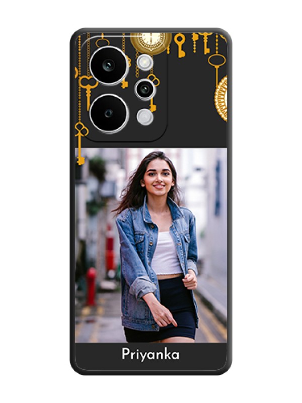 Custom Decorative Design with Text On Space Black Custom Soft Matte Mobile Back Cover - Realme Narzo Power 5G
