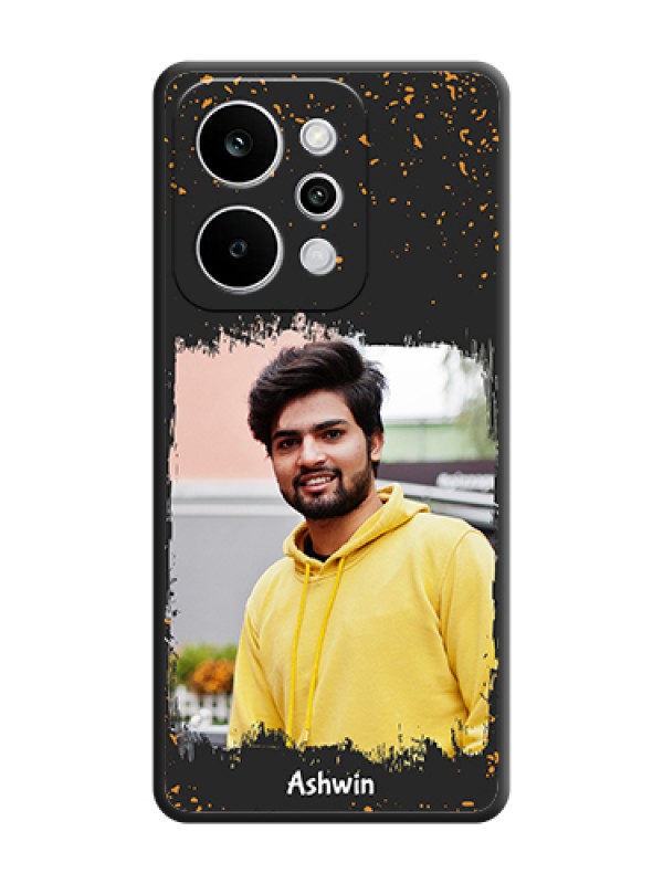 Custom Spray Free Design on Photo On Space Black Custom Soft Matte Mobile Back Cover - Realme Narzo Power 5G