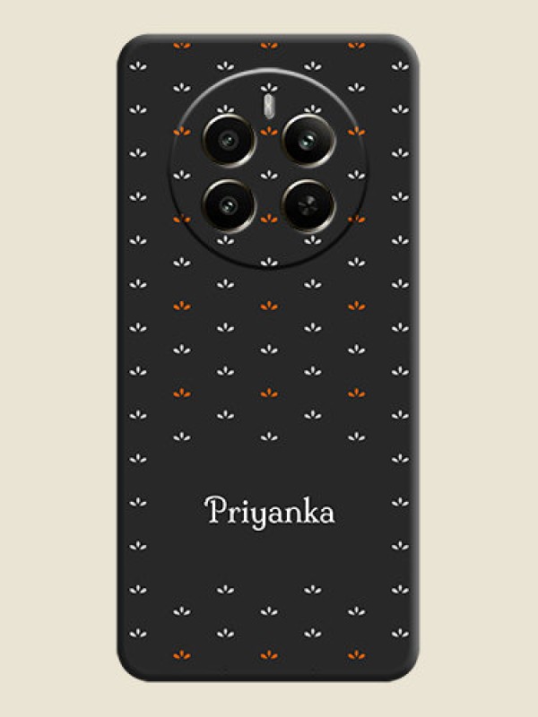 Custom Simple Pattern With Custom Text On Space Black Personalized Soft Matte Phone Covers - Realme P1 5G