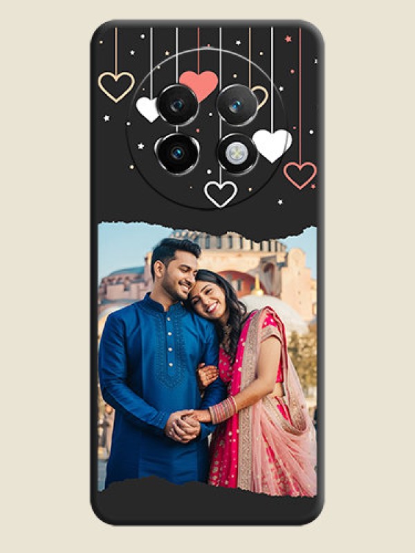 Custom Love Hangings with Splash Wave Picture On Space Black Custom Soft Matte Mobile Back Cover - Realme P1 Speed 5G