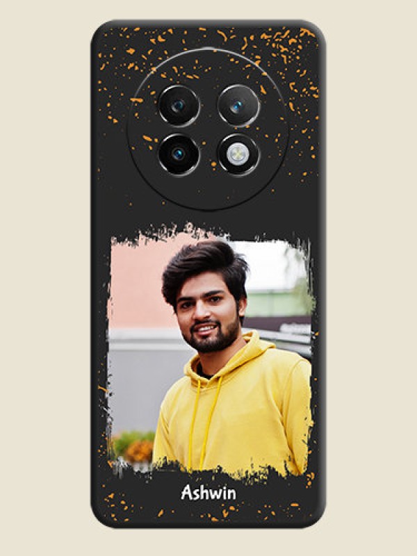 Custom Spray Free Design on Photo On Space Black Custom Soft Matte Mobile Back Cover - Realme P1 Speed 5G