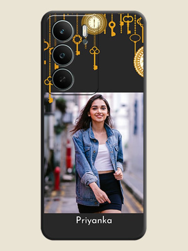 Custom Decorative Design with Text On Space Black Custom Soft Matte Mobile Back Cover - Realme P3 Lite 5G