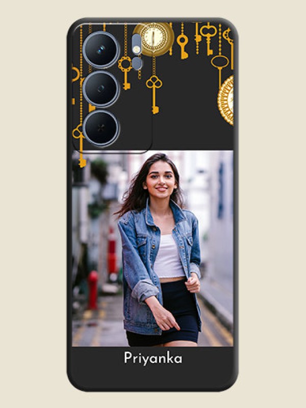 Custom Decorative Design with Text On Space Black Custom Soft Matte Mobile Back Cover - Realme P3x 5G