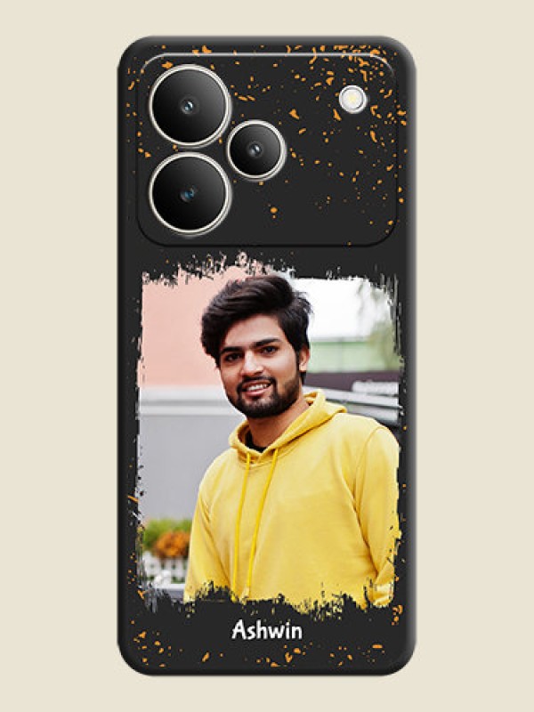 Custom Spray Free Design on Photo On Space Black Custom Soft Matte Mobile Back Cover - Realme P4 5G