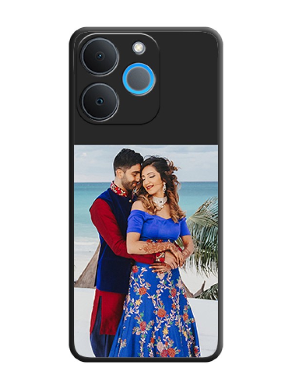 Custom Image Upload With Space Black Color On Custom Soft Matte Mobile Back Cover - Realme P4 Lite 4G