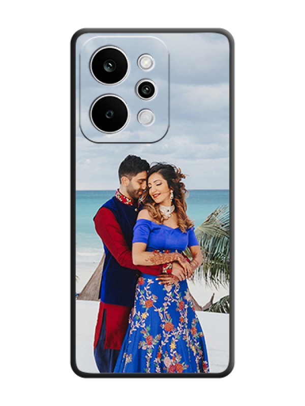 Custom Full Single Pic Upload On Space Black Custom Soft Matte Mobile Back Cover - Realme P4 Power 5G