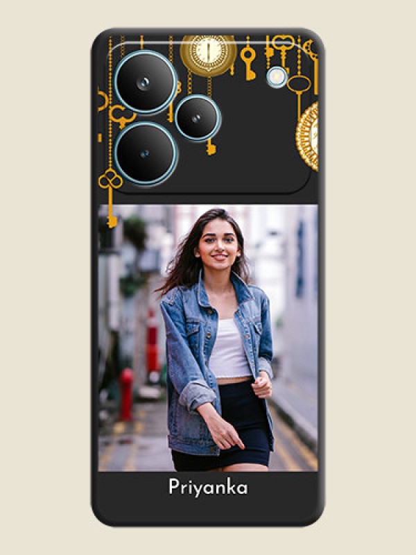 Custom Decorative Design with Text On Space Black Custom Soft Matte Mobile Back Cover - Realme P4 Pro 5G