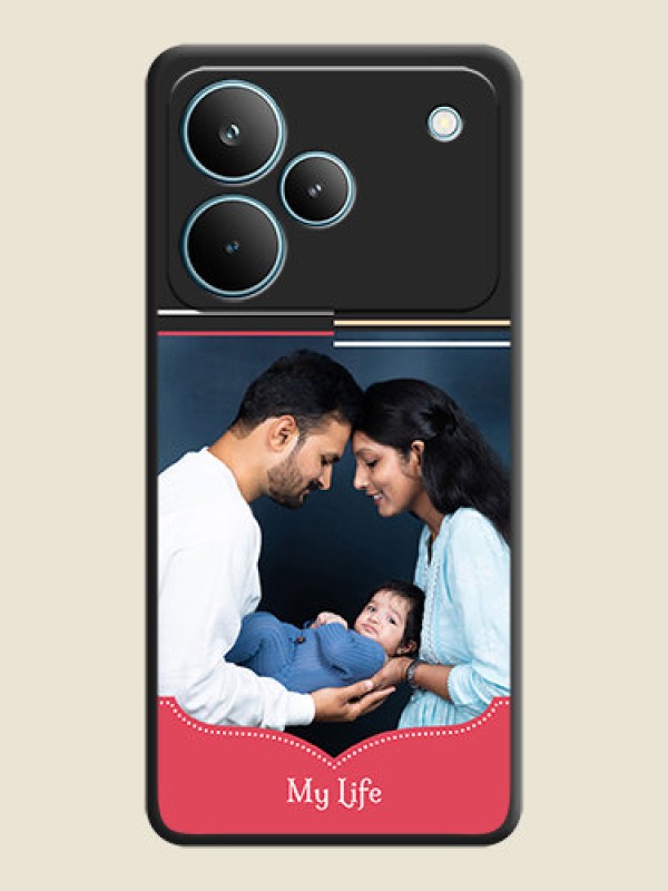 Custom Classic Plain Design with Name On Space Black Custom Soft Matte Mobile Back Cover - Realme P4 Pro 5G