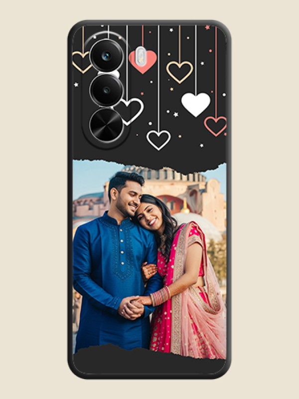 Custom Love Hangings with Splash Wave Picture On Space Black Custom Soft Matte Mobile Back Cover - Realme P4X 5G