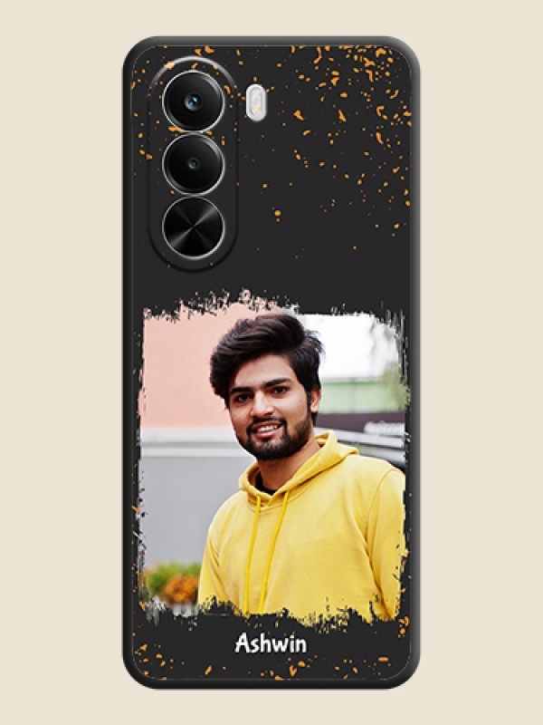 Custom Spray Free Design on Photo On Space Black Custom Soft Matte Mobile Back Cover - Realme P4X 5G