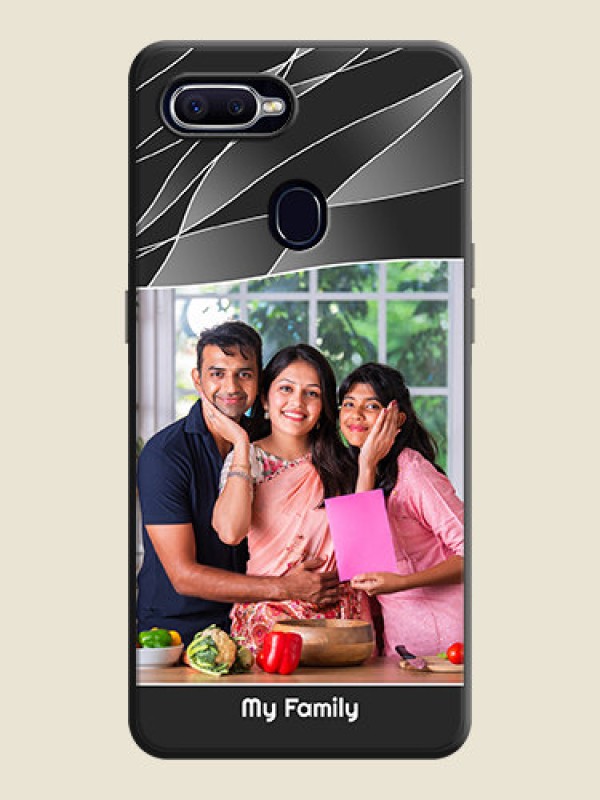 Custom Mixed Wave Lines - Photo on Space Black Soft Matte Mobile Cover - Realme U1