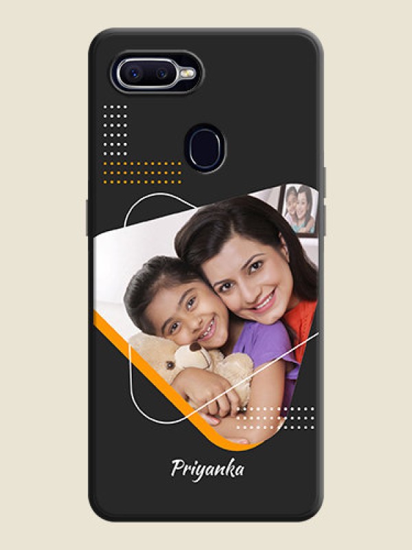 Custom Yellow Triangle - Photo on Space Black Soft Matte Phone Cover - Realme U1