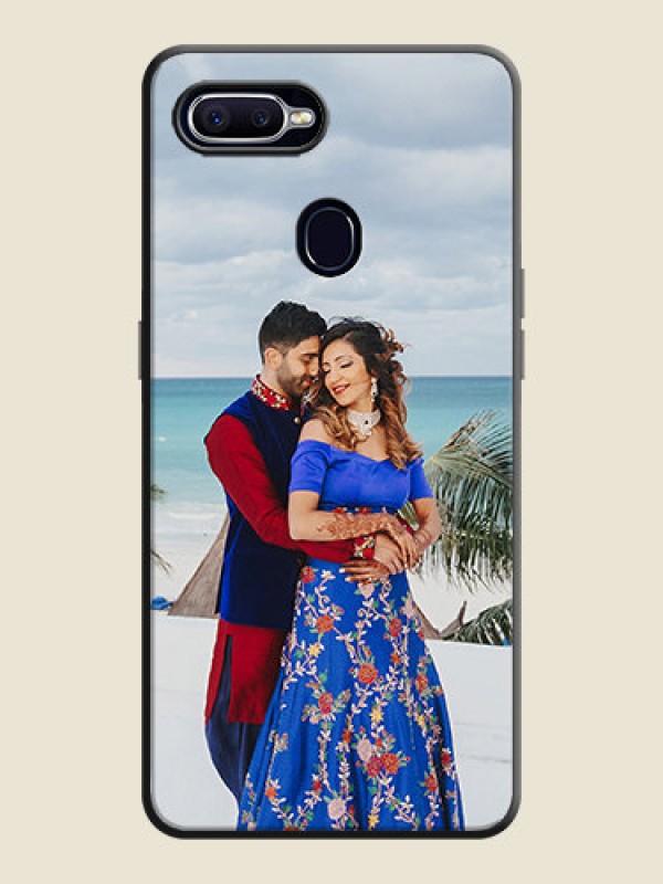 Custom Full Single Pic Upload On Space Black Personalized Soft Matte Phone Covers -Realme U1