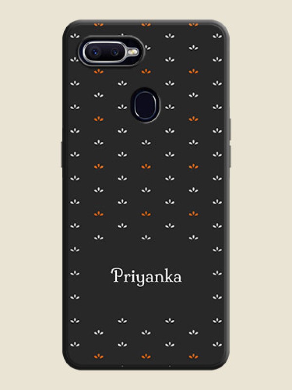 Custom Simple Pattern With Custom Text On Space Black Personalized Soft Matte Phone Covers -Realme U1
