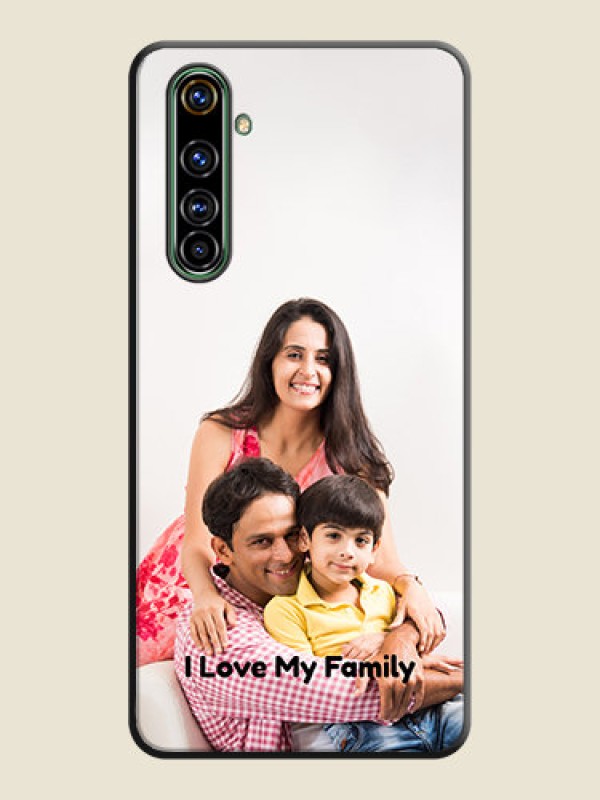Custom Full Single Pic Upload With Text On Space Black Personalized Soft Matte Phone Covers -Realme X50 Pro 5G