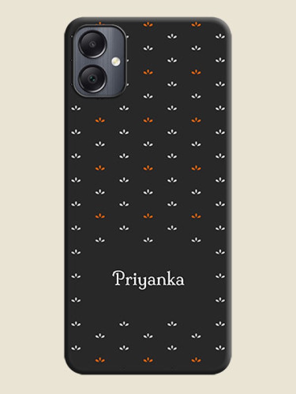 Custom Simple Pattern With Custom Text On Space Black Custom Soft Matte Mobile Back Cover - Galaxy A05