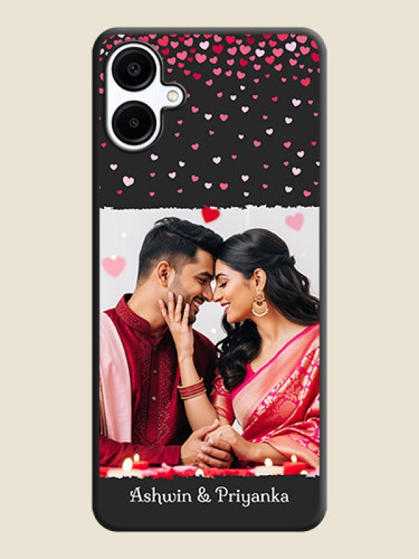 Custom Fall in Love with Your Partner on Photo On Space Black Custom Soft Matte Mobile Back Cover - Galaxy A06