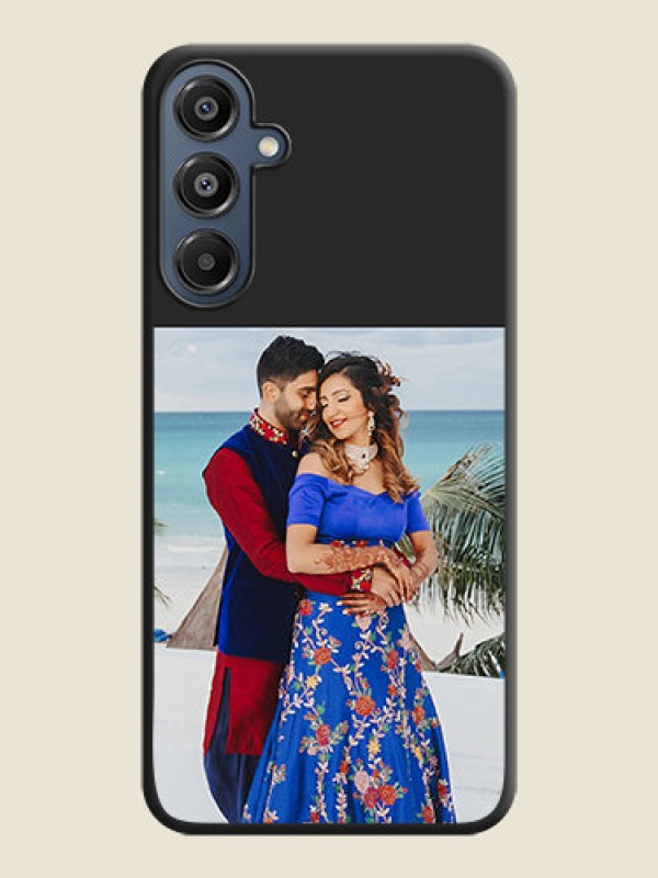Custom Image Upload With Space Black Color On Custom Soft Matte Mobile Back Cover - Samsung Galaxy A16 5G