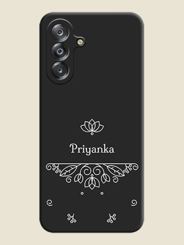 Custom Lotus Garden Custom Text On Space Black Custom Soft Matte Mobile Back Cover - Samsung Galaxy A17 5G