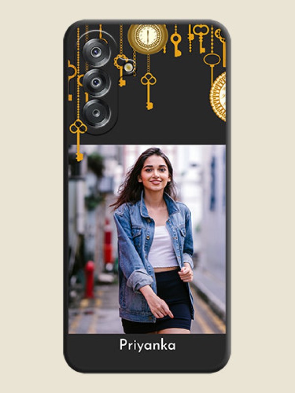 Custom Decorative Design with Text On Space Black Custom Soft Matte Mobile Back Cover - Samsung Galaxy A26 5G