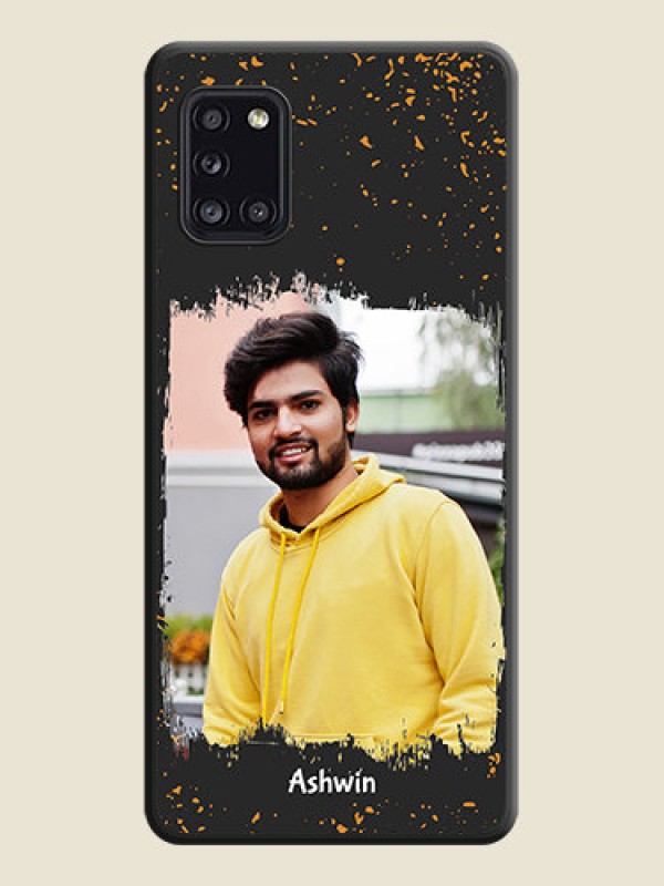 Custom Spray Free Design on Photo on Space Black Soft Matte Phone Cover - Galaxy A31