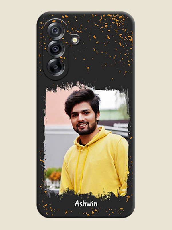 Custom Spray Free Design on Photo On Space Black Custom Soft Matte Mobile Back Cover - Samsung Galaxy A36 5G