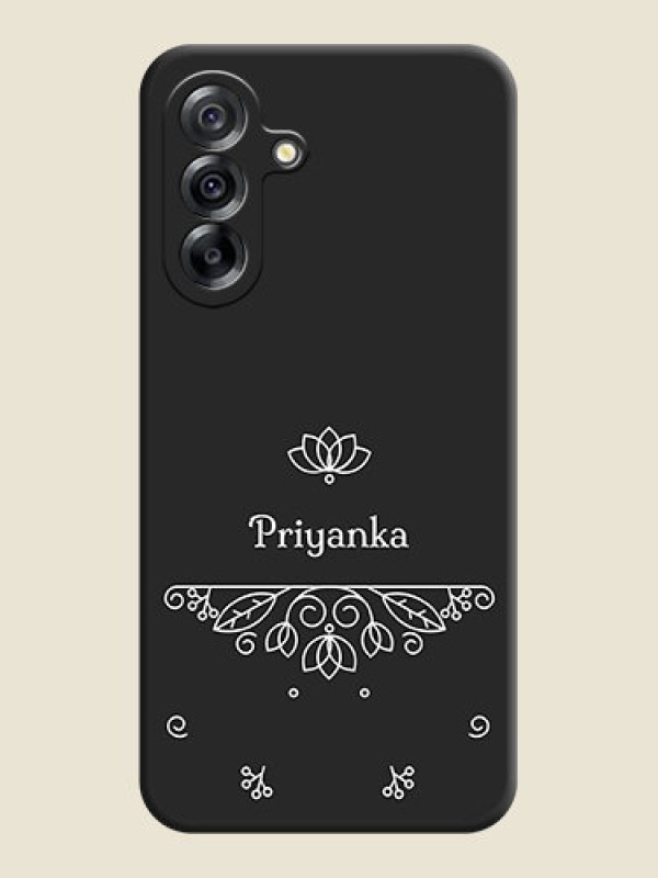 Custom Lotus Garden Custom Text On Space Black Custom Soft Matte Mobile Back Cover - Samsung Galaxy A36 5G