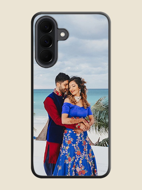 Custom Full Single Pic Upload On Space Black Custom Soft Matte Mobile Back Cover - Samsung Galaxy A37 5G