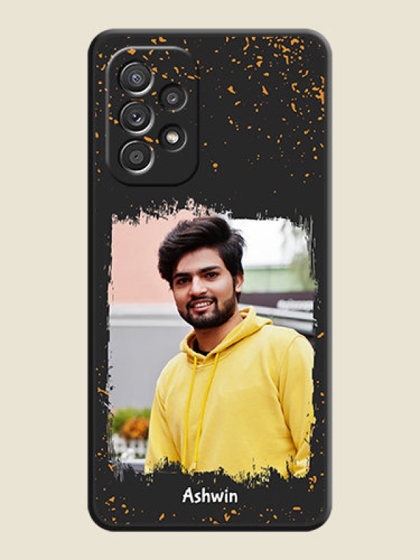 Custom Spray Free Design on Photo on Space Black Soft Matte Phone Cover - Galaxy A52s 5G