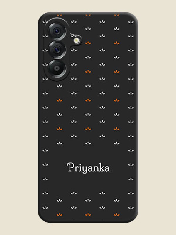 Custom Simple Pattern With Custom Text On Space Black Custom Soft Matte Mobile Back Cover - Samsung Galaxy A56 5G