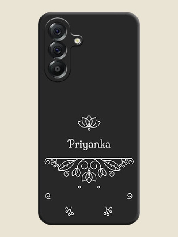 Custom Lotus Garden Custom Text On Space Black Custom Soft Matte Mobile Back Cover - Samsung Galaxy A56 5G