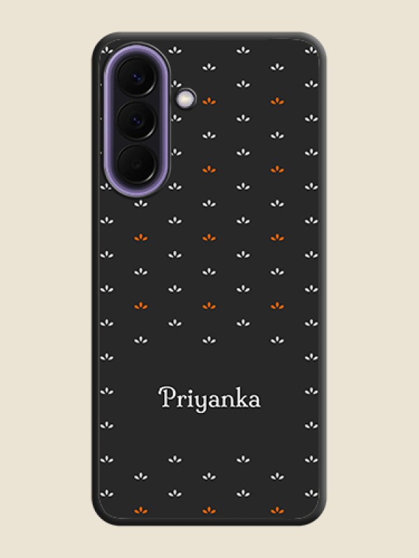 Custom Simple Pattern With Custom Text On Space Black Custom Soft Matte Mobile Back Cover - Samsung Galaxy A57 5G
