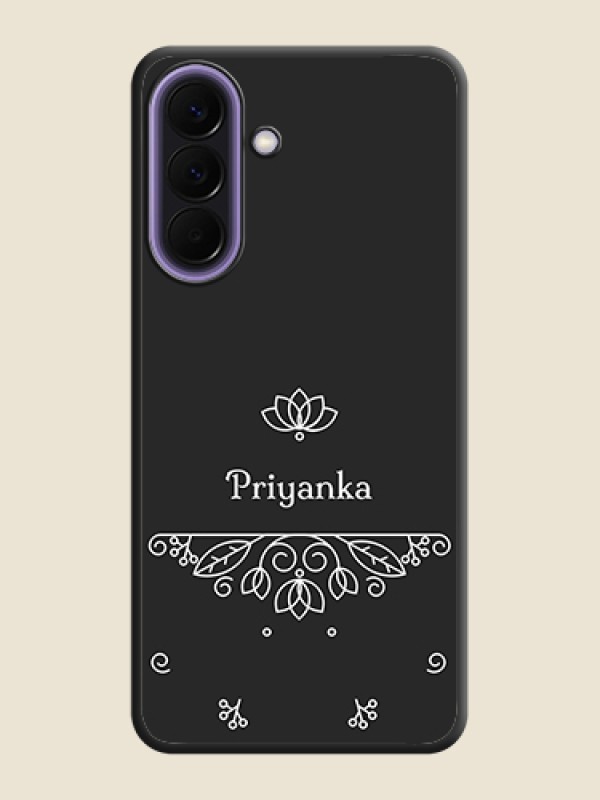 Custom Lotus Garden Custom Text On Space Black Custom Soft Matte Mobile Back Cover - Samsung Galaxy A57 5G