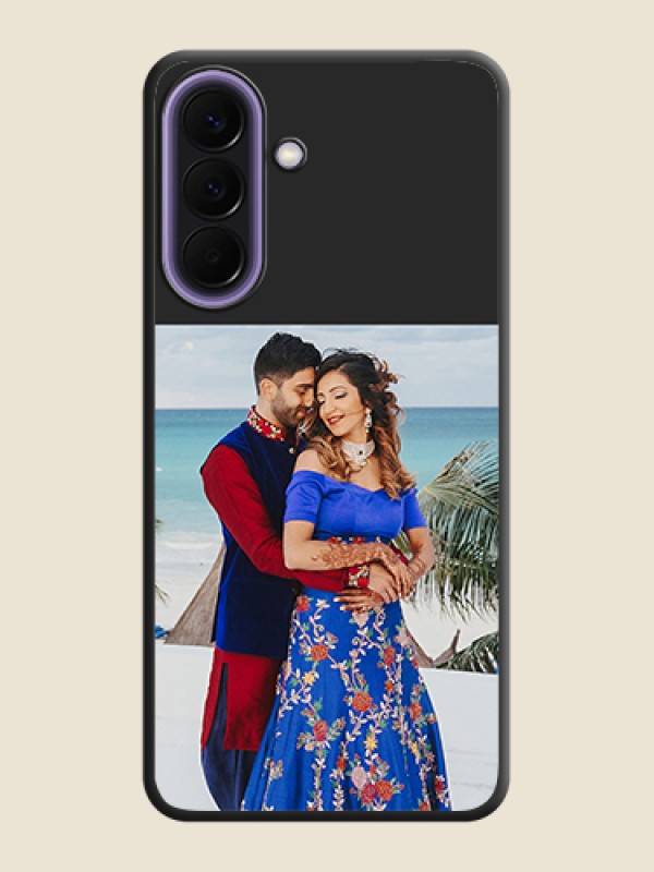 Custom Image Upload With Space Black Color On Custom Soft Matte Mobile Back Cover - Samsung Galaxy A57 5G