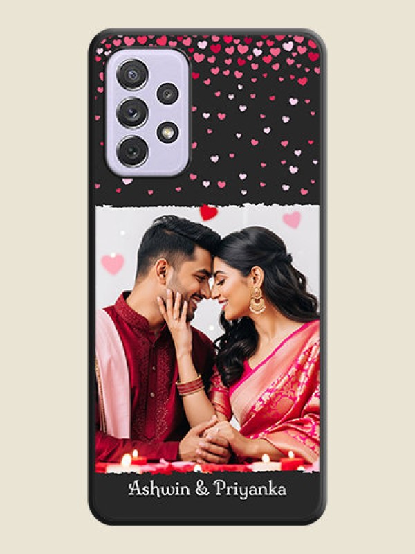 Custom Fall in Love with Your Partner  on Photo on Space Black Soft Matte Phone Cover - Galaxy A72